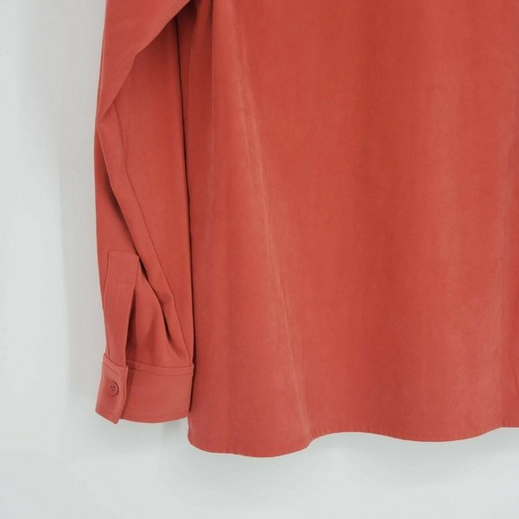 Vintage Casual Corner Button Down Shirt Orange - Picture 4 of 7